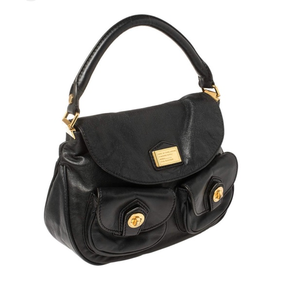 Marc By Marc Jacobs Handbags - Marc by Marc Jacobs Black Leather Double Pocket Crossbody Bag